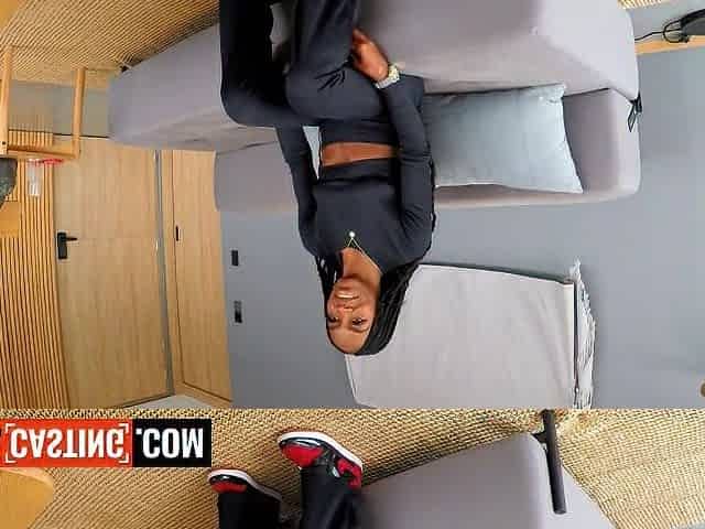 Taut Black Latin chick Fitness Model Slammed Coarse By BWC Producer In Try-out