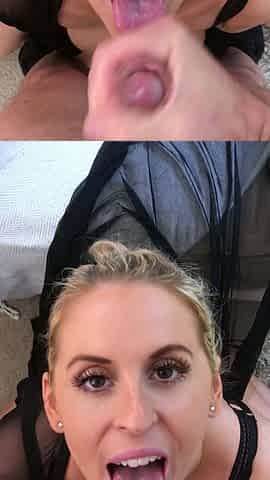 Amateur Blonde Blowjob CIM