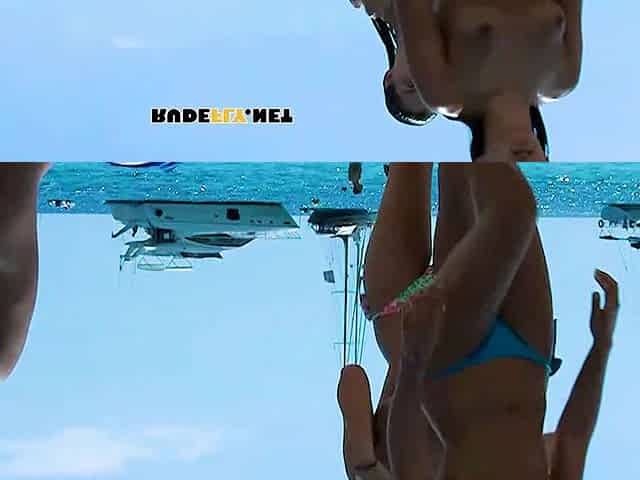 Sexy nude teens with perky boobs naked at a nudist beach