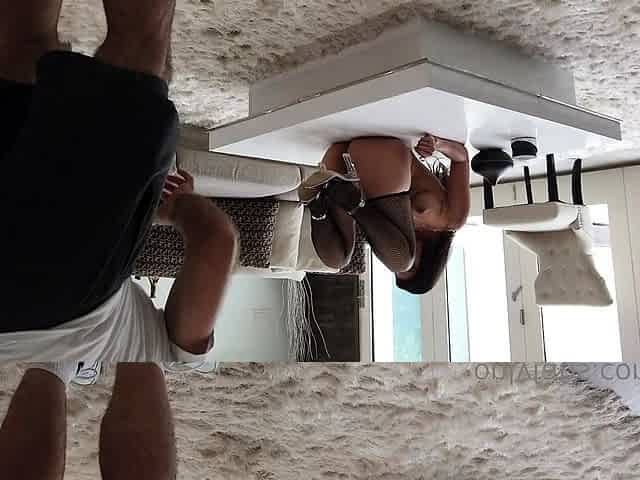 Busty brunette solo masturbation