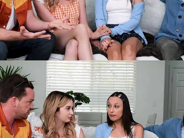 Innocent Stepdaughters Learn Creampie Safety From Stepdads