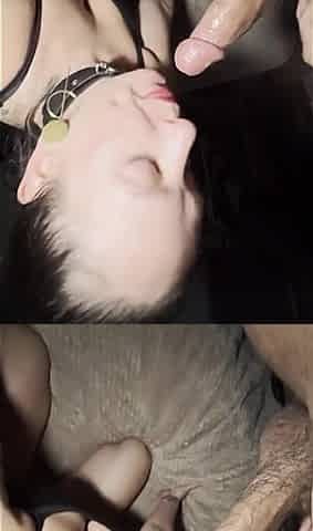 A Face Full of Cum From My Son's Friend Before Dinner Date