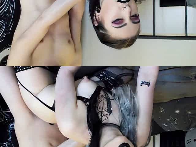 Ivinely Goth Amateur Doggy Sex Tape & Anal Beads 1080p60fps - Big Tits