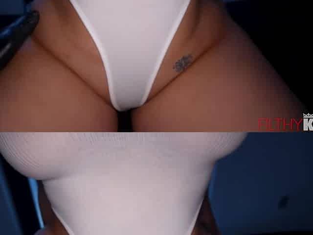 Bombshell brunette with thicc boobs and ass gets fucked from behind and rides a HUGE BBC
