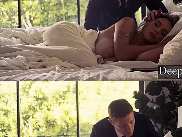 Deeper. Voluptuous Gabbie breaks from her housewife routine