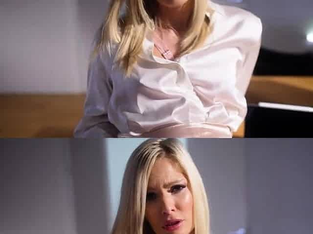 Unprofessional Office Threesome: Two Blonde Bombshells in