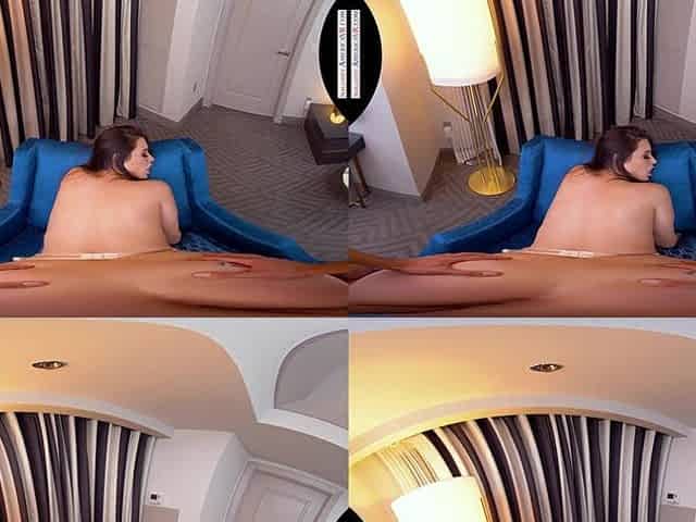 Curvy babe hot VR porn video
