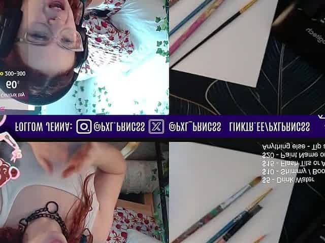 Livestream: Painting My Exposed Body & Masturbating with Fans!