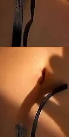 Redhead Latina Denim Shorts Cameltoe and Pussy Fingering
