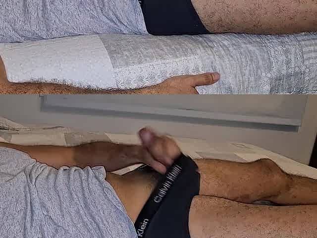 Man talking obscene whilst masturbating - Groaning cum - Hector