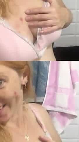 Big Pregnant Belly and Milky Tits 4K