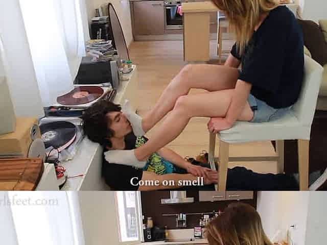 French sweaty feet worship