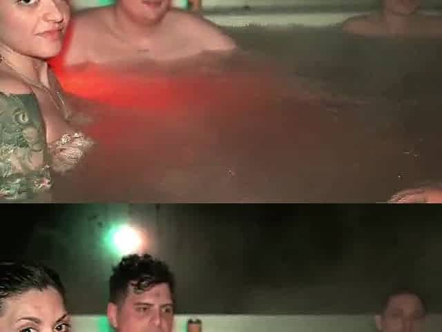 Hawt Jacuzzi Party: three Studs and two Honeys with No Rules