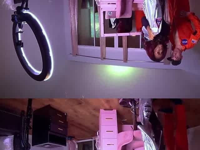 Hawt black Anastasia Valentine Screws Astronaut Aiden Valentine on Launch Day