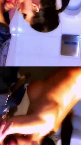 Hot strippers do blowjobs and threesome lesbian fuck