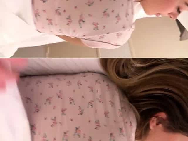Pale and chubby brunette MILF sucks and tit fucks a big cock
