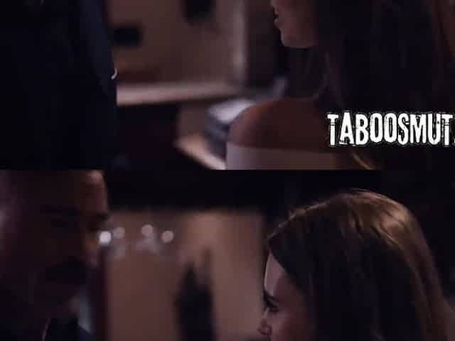 Brunette hair Teen Waitress Bangs With Cheating Boss