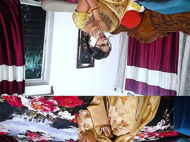 Desi Mallu Bhabhi Threesome Sex with Her Local Two Debar When She Was Alone at Home
