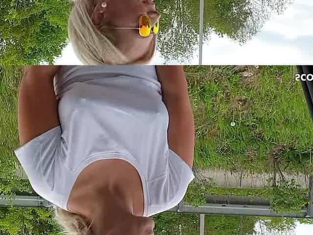 Large melons mother I'd like to fuck Hitchhiker give Oral job by Drive in Car German