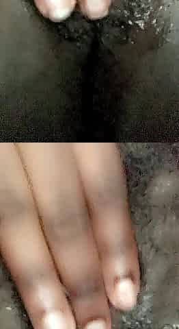 Rubbing my moist wet vagina