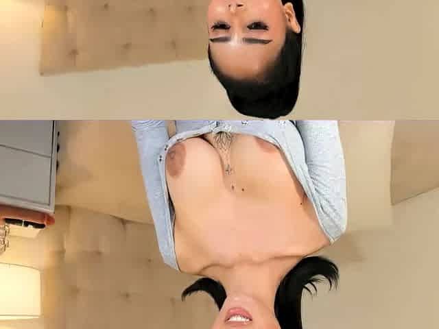 Big boob brunette masturbates on webcam