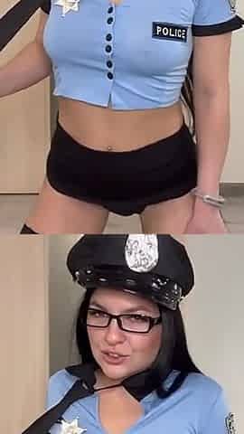 The Policewoman Rode a Dragon Dildo and Cum Powerfully