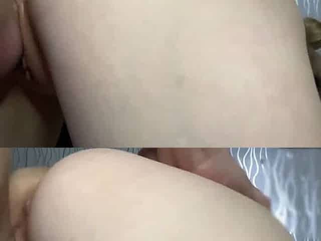 Russian Blonde with Big Ass Creampie