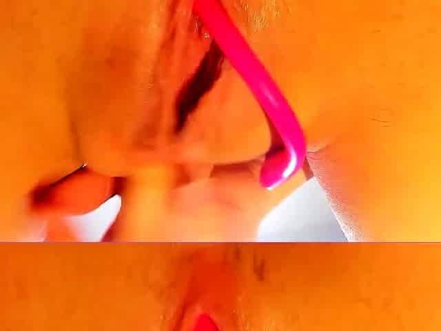 Very hot busty brunette solo masturbation on webcam