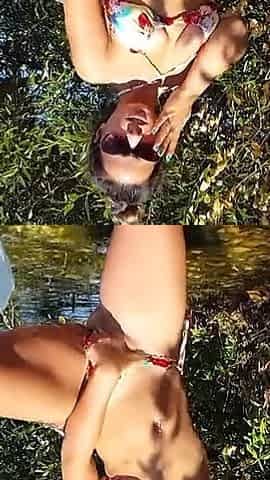 Outdoor Squirt at the Lake POV