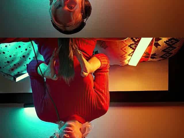 ASMR Ear Licking & Close Breathing in Red Costume