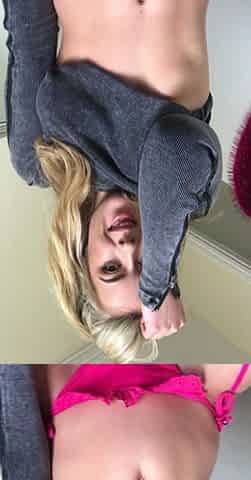 Big Boobed Blonde Masturbates With A Dildo In The Bathroom