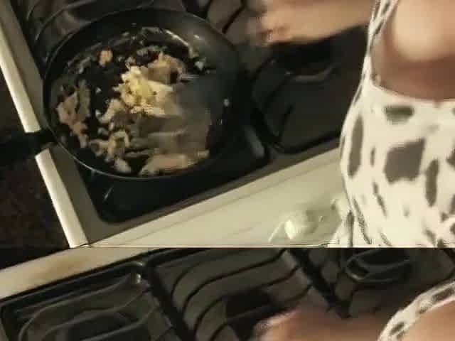 step Son fantasizes loudly on her , this babe wears also hawt suit up in the kitchen
