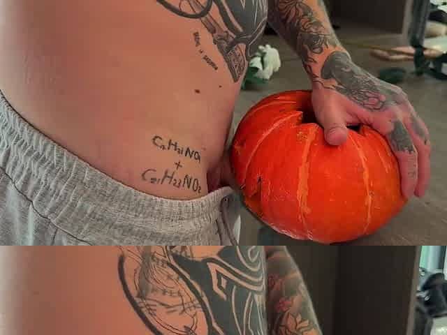 A Huge Dick Fucked Pumpkin And Alt Girl