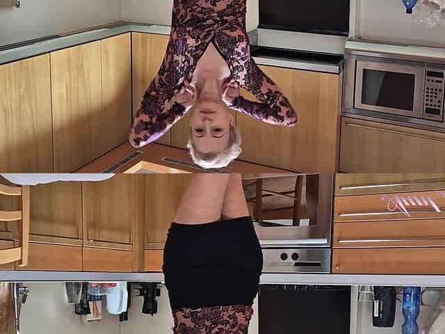Auntjudys - Busty Amateur MILF Wanilianna Gets off in the Kitchen