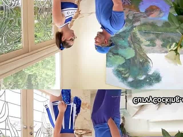Titty Banging Deepthroat Cheerleader