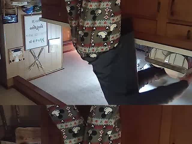 Sexy TS Transgender Wench, Sissy Cleaning Dishes (Belt Slide)