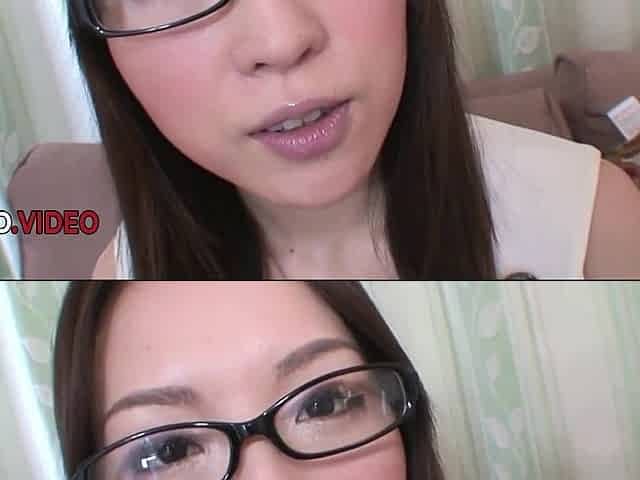Miu Shinohara seductive Asian beauty caresses her hairy pussy lovingly