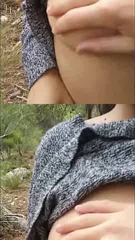 Blowjob in public place
