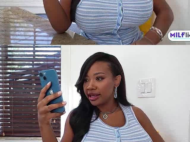 Stepson Gets a Free Pass from Big Titty Stepmom Tia Maria BLOWJOB!
