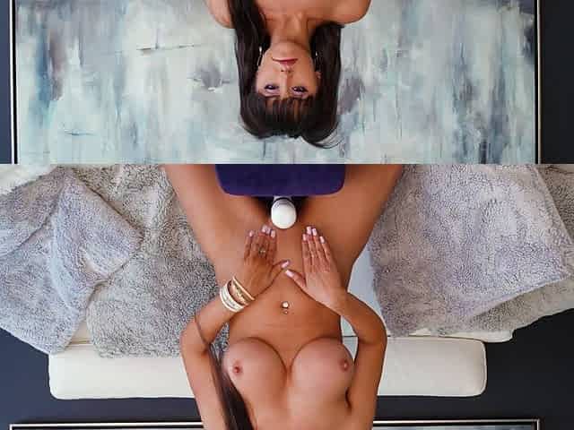 Chubby Brunette Big Boobs Dildo Masturbation