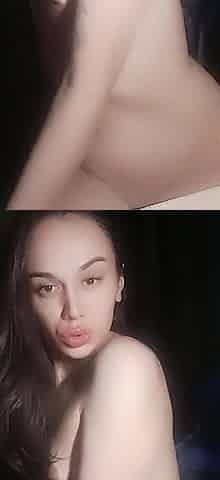 This babe's playing pranks at home