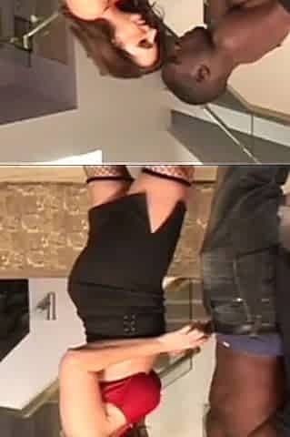 Tattooed Black Man Fucks White Chick Khloe Kush in the Shower