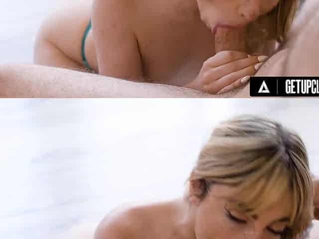 Petite Blonde Demi Hawks Lets the Horny Stud Do Whatever He Wants to Her