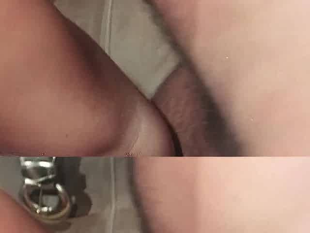 Boyfriend Gets Girlfriend's Butt Pounded by 2 Large Knobs