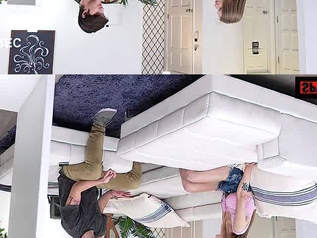 Concupiscent Stepsis Trades In Sybian For Stepbros Penis!