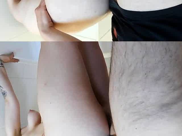 Big-Tit BBW Amiras grober Anal- und Blowjob
