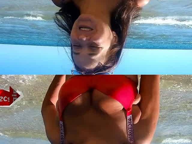 Sexy MILF's Orgasmic Shower After Beach Blowjob