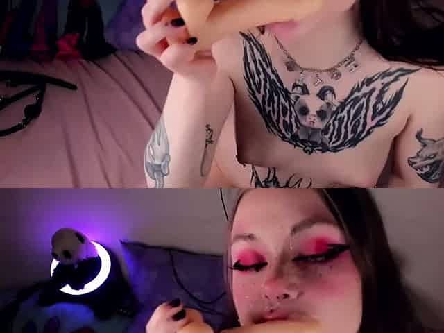 Messy deepthroat, extreme anal fuck, hardcore squirt webcam