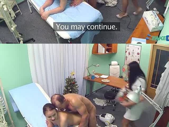 Shara Jones In Doc, Cleaner, Nurse Xmas Threesome Orgy