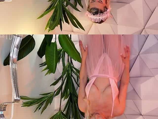Busty Blonde Babe Strip and Masturbate Hardcore